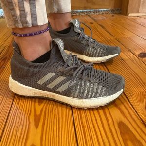 Super unique Gray Adidas sneakers